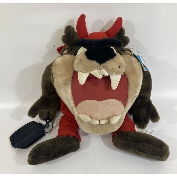 Vtg 1990s Looney Tunes 17” Tazmanian Devil Plush Halloween Trick Or Treat READ - Picture 1 of 8